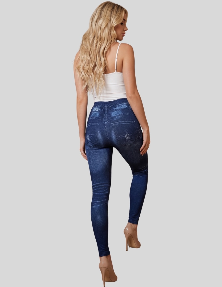 Legging cintura alta con elástico para mujer 6