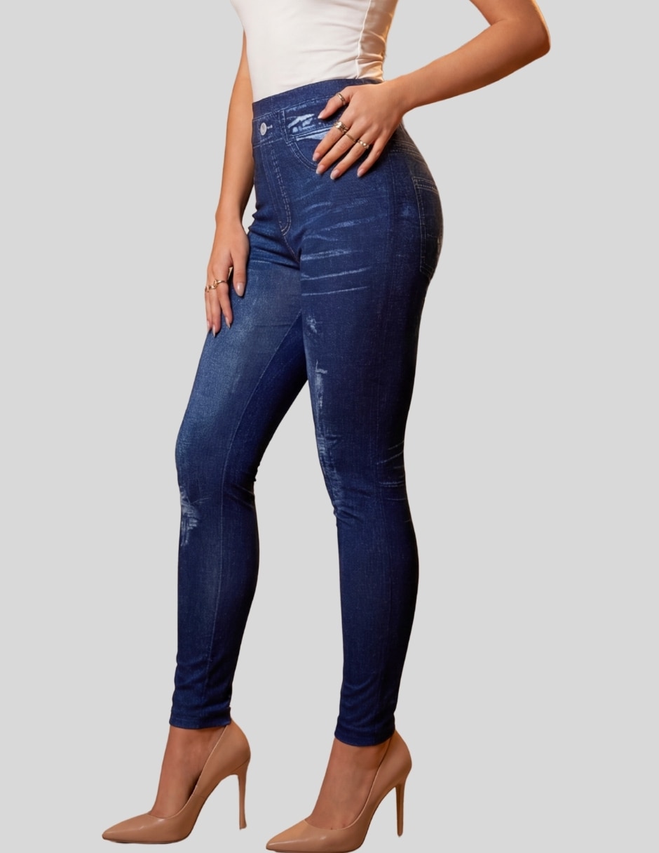 Legging cintura alta con elástico para mujer 7