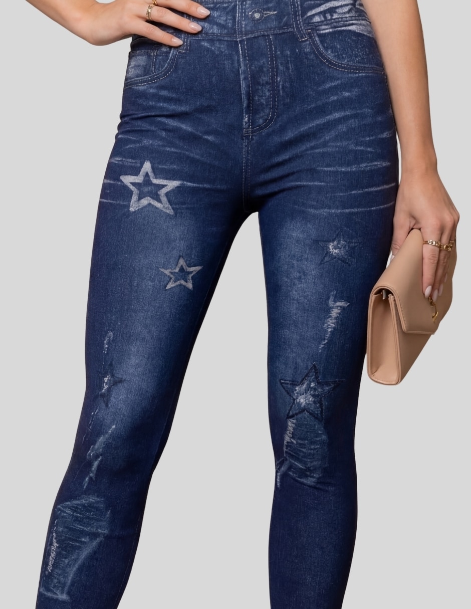 Legging cintura alta con elástico para mujer 8