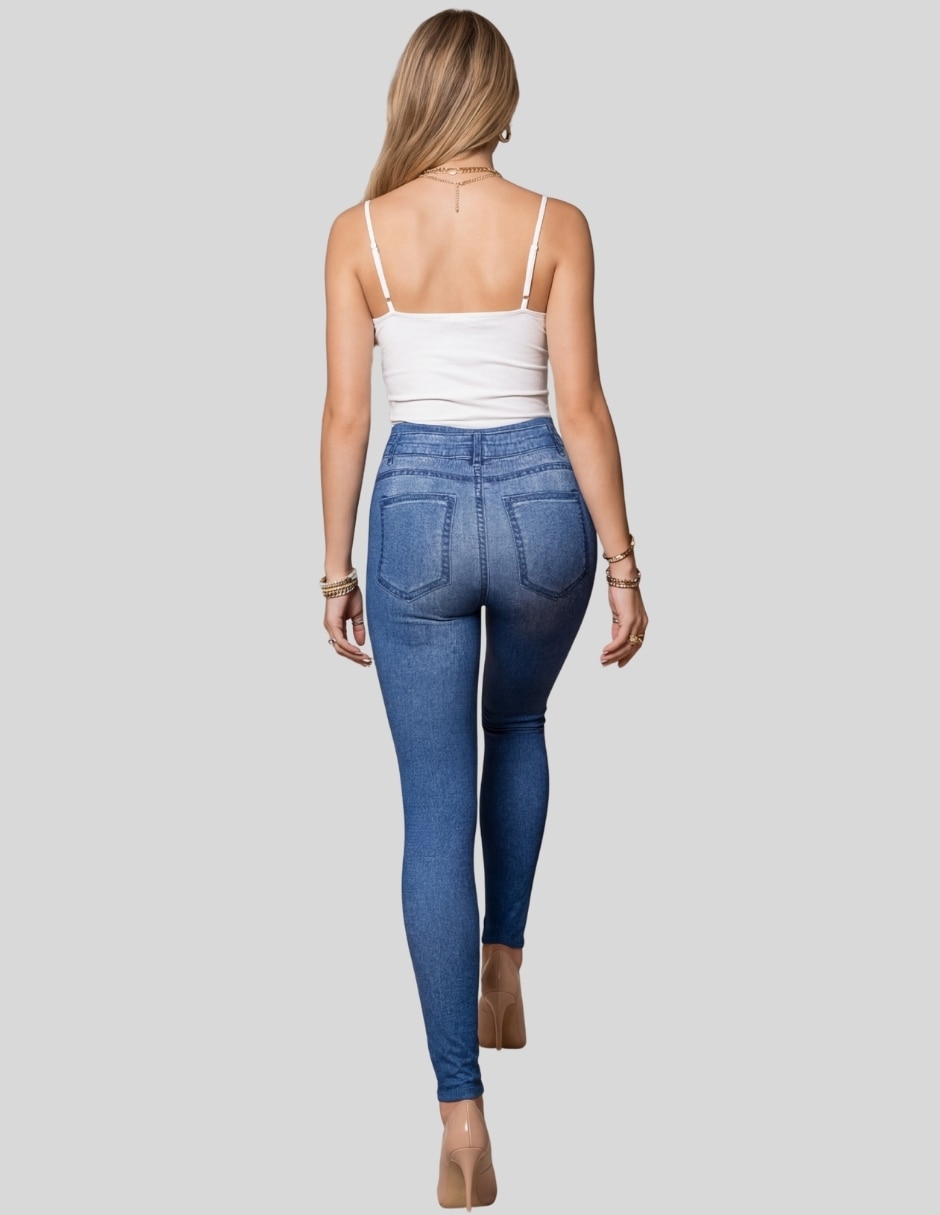 Legging cintura alta con elástico para mujer 7