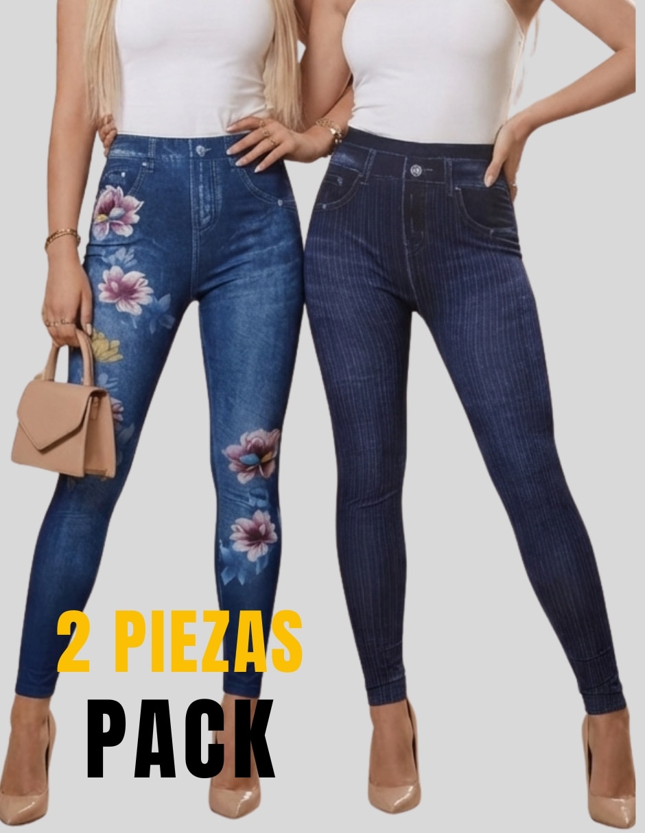Legging cintura alta con elástico para mujer 2