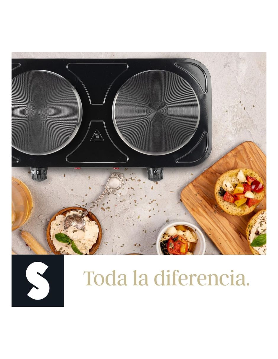 Parrilla eléctrica signa el45c1 de metal