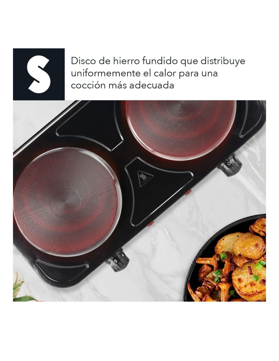 Parrilla eléctrica signa el45c1 de metal