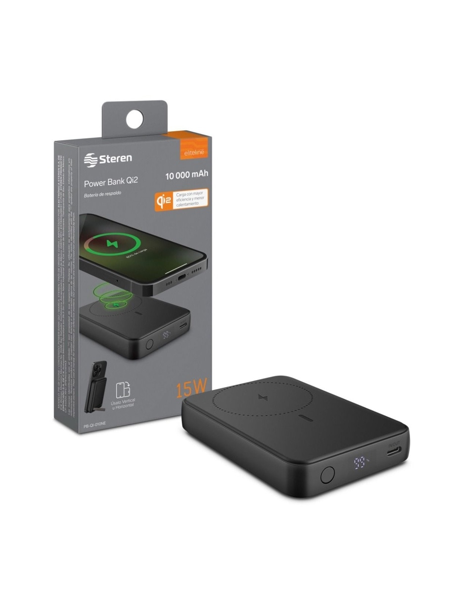 Cargador inalámbrico PB-QI-010NE USB tipo C 12 W 5