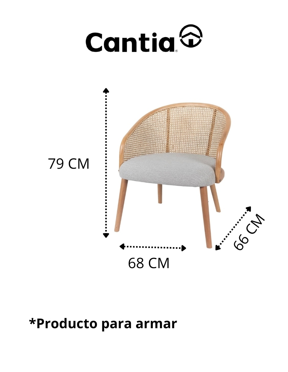 Mandalay cantia de madera y tela