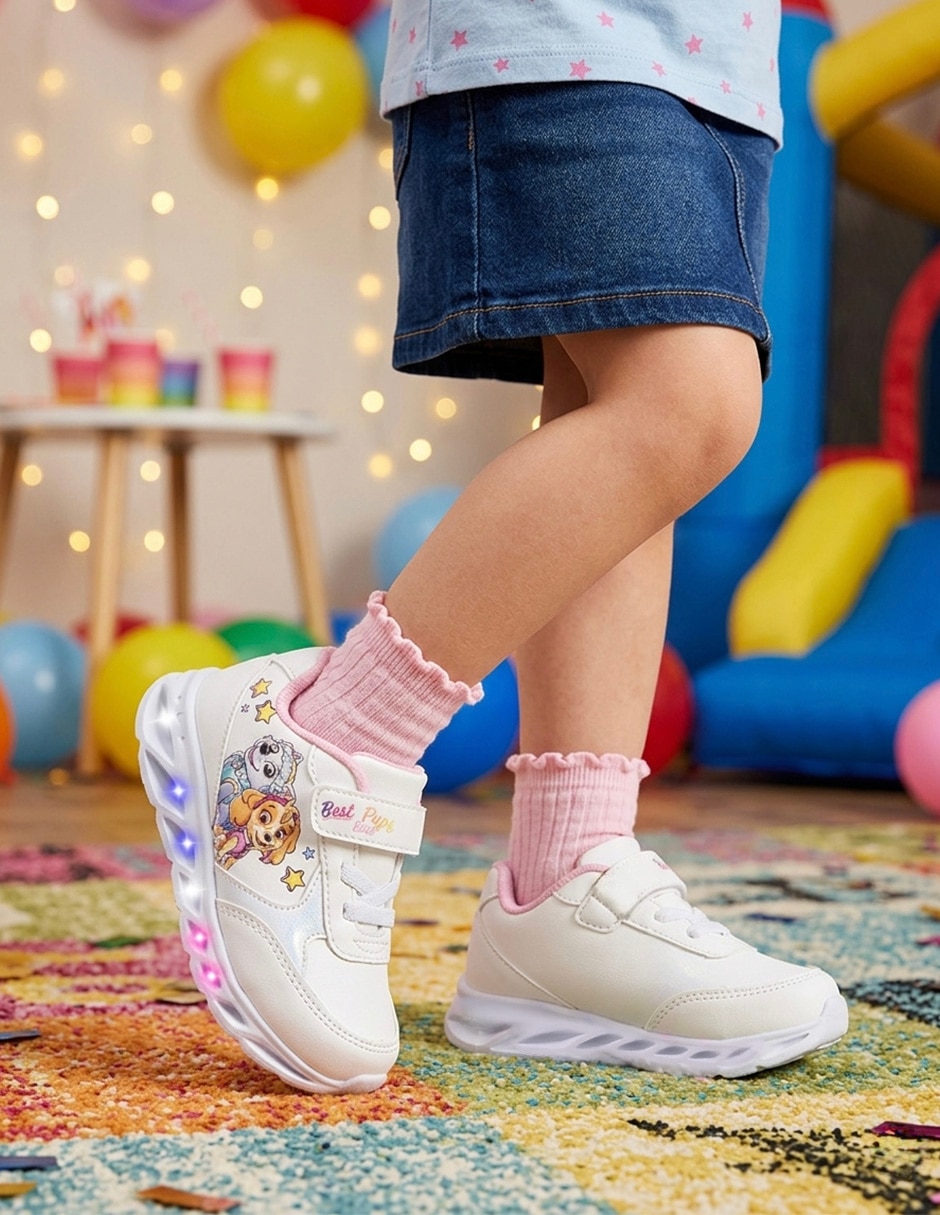 Tenis con luz led Tropicana para niña Paw Patrol