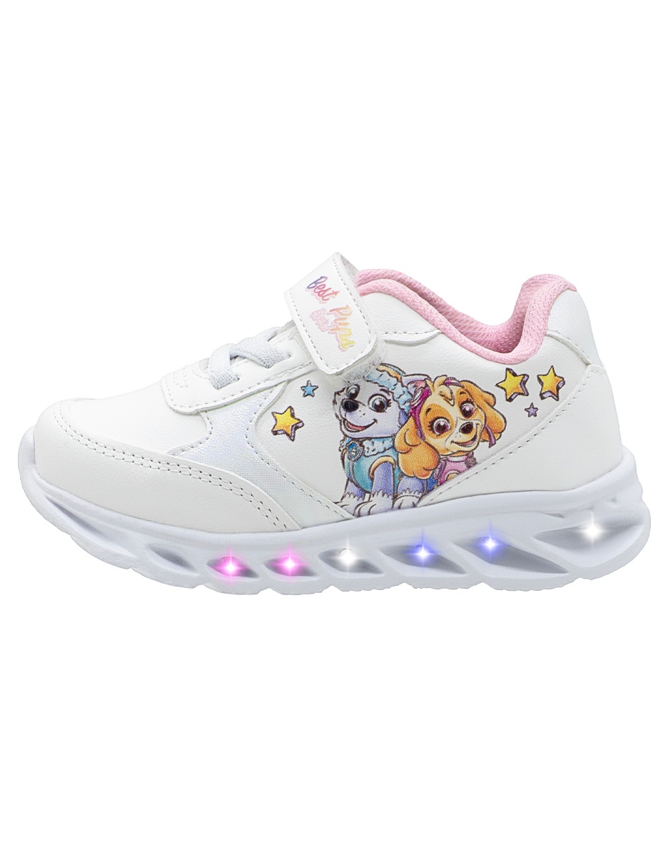Tenis con luz led para niña Paw Patrol