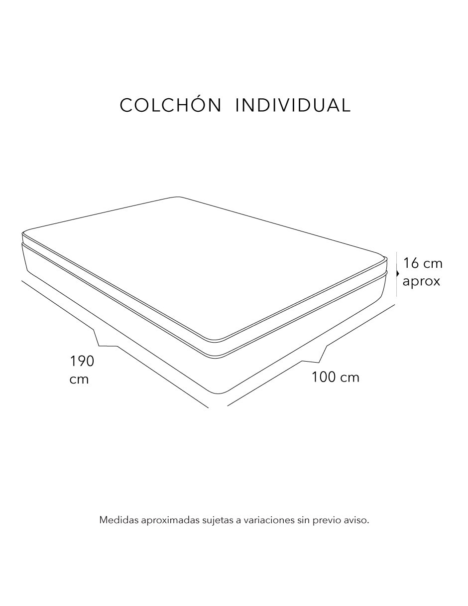 Colchón en caja roll confort 7