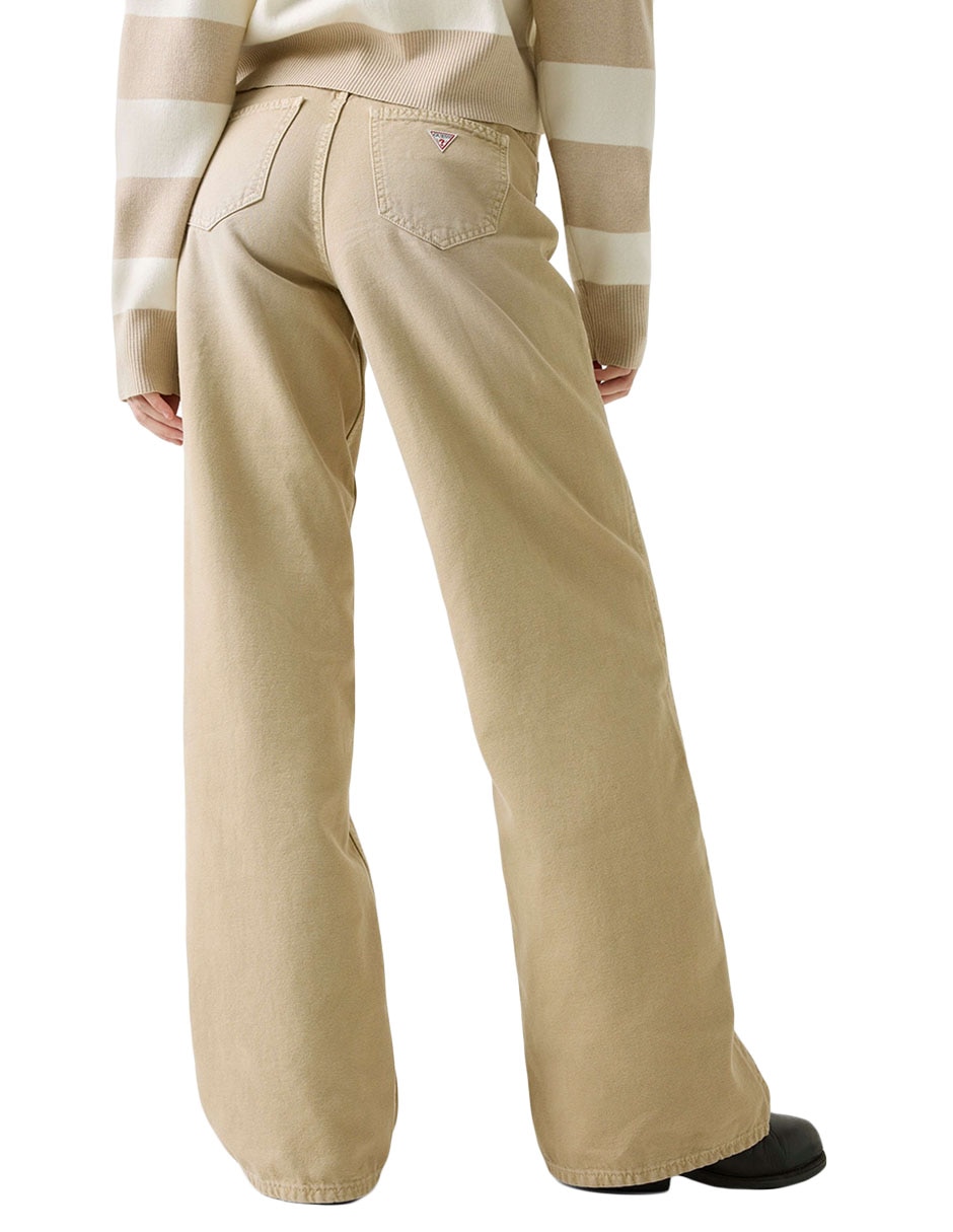 Jeans regular wide leg guess jeans g11 corte cintura alta para mujer