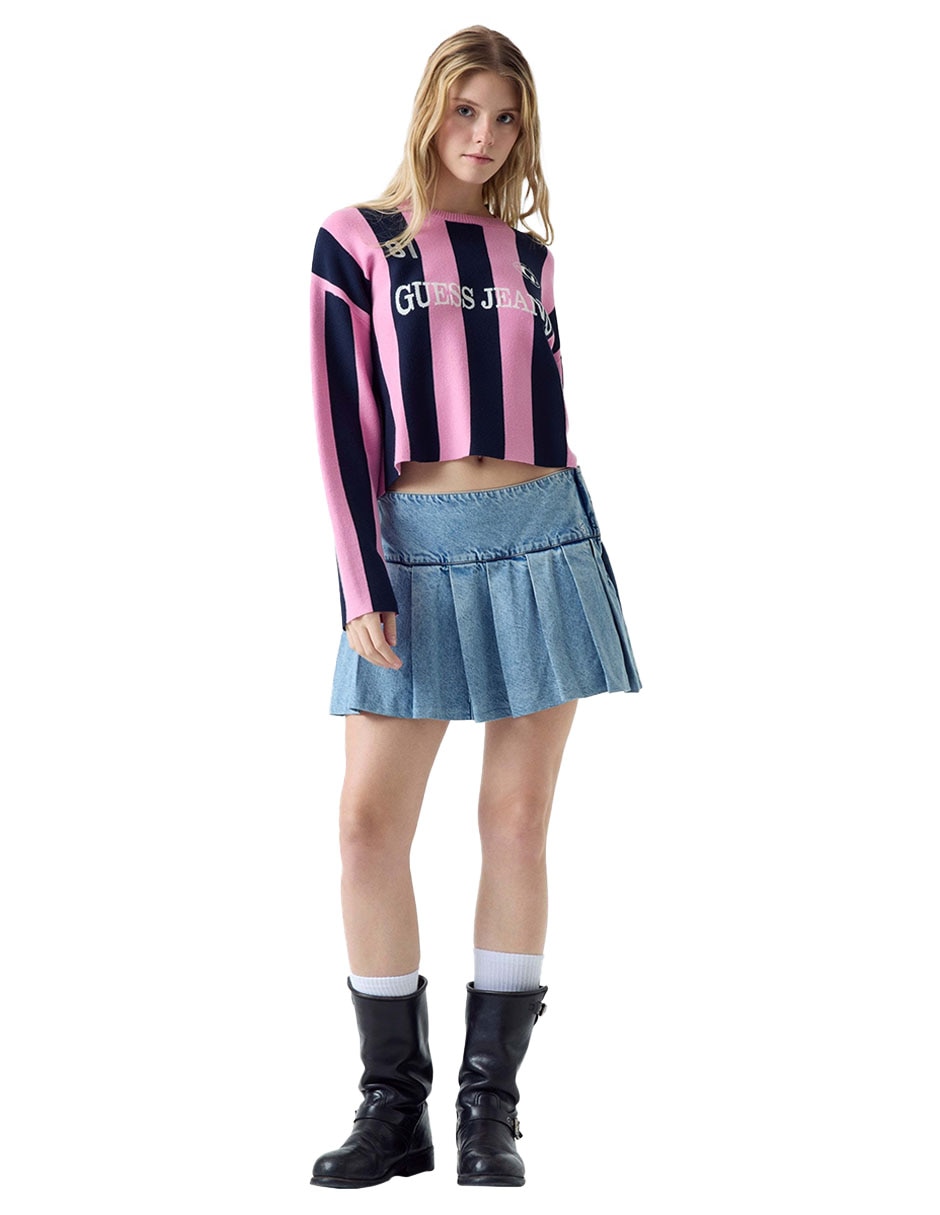 Suéter cuello redondo para mujer 4