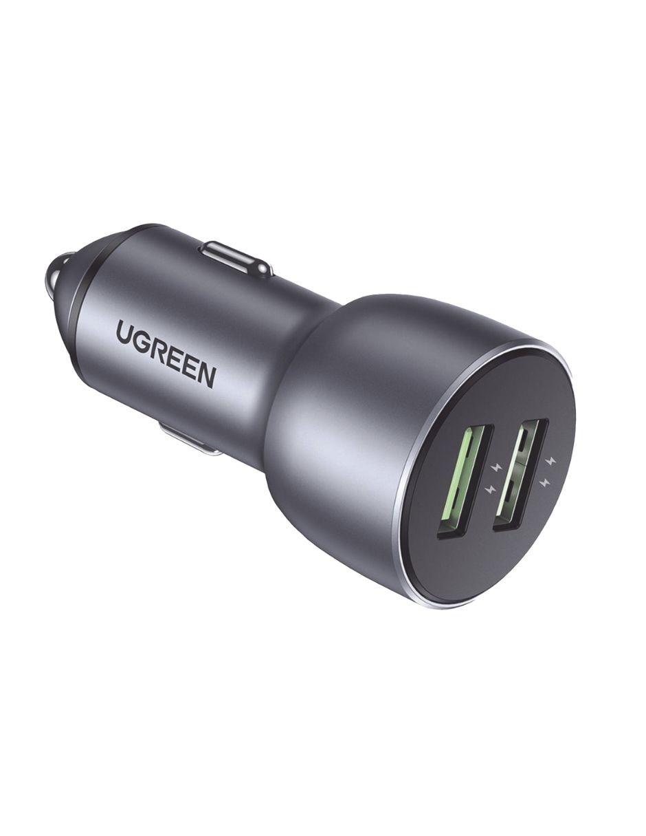 Cargador auto 0144 36w Dual Usb-a Qc 3.0 Aluminio USB tipo A 35 W