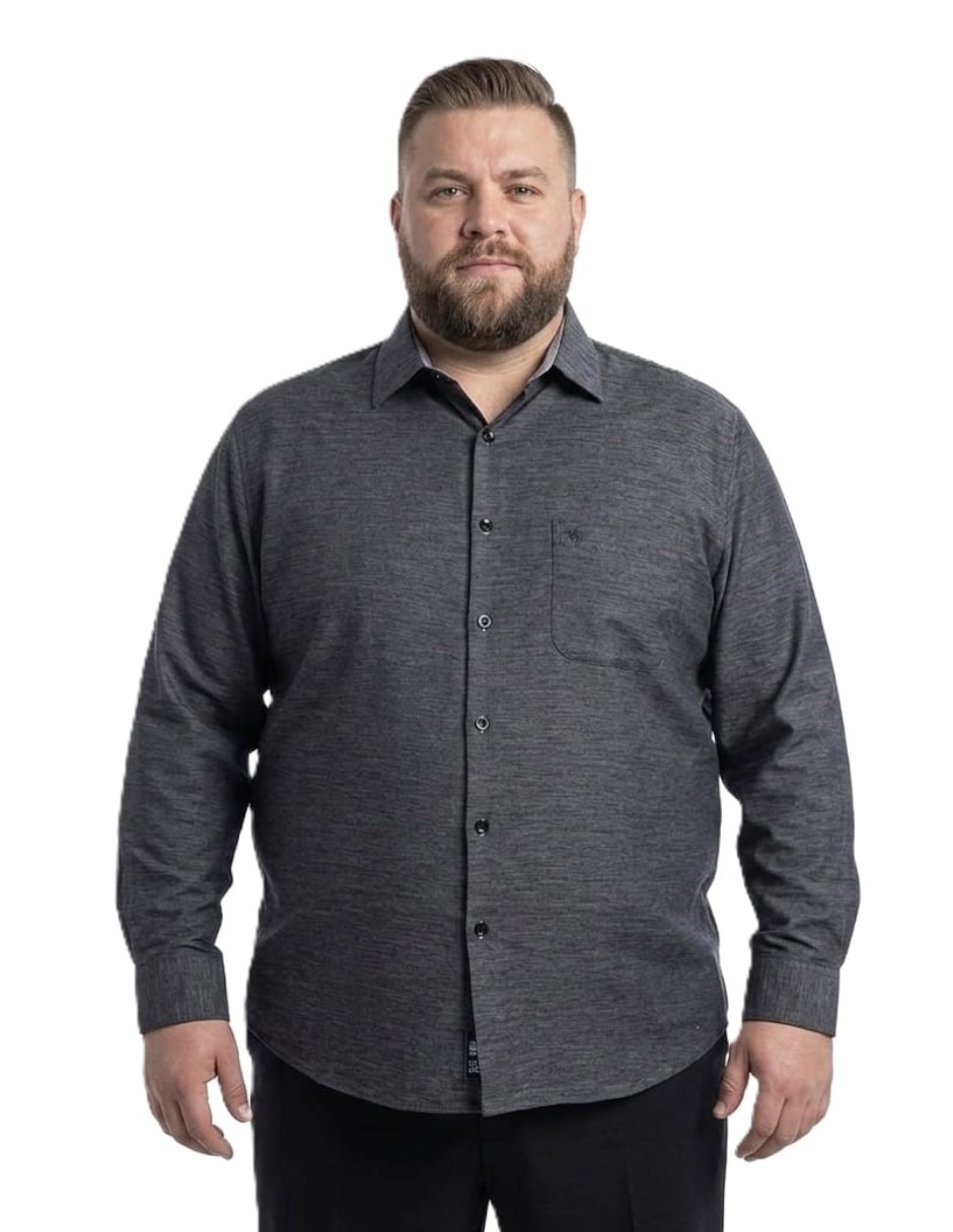 Camisa casual michel blanc manga larga para hombre