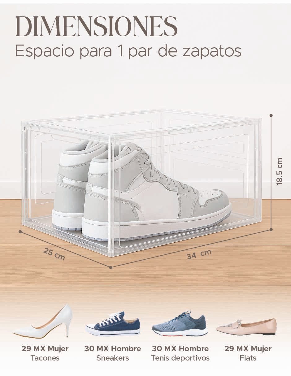 Zapatera armable Elly Prestige para 6 pares de zapatos