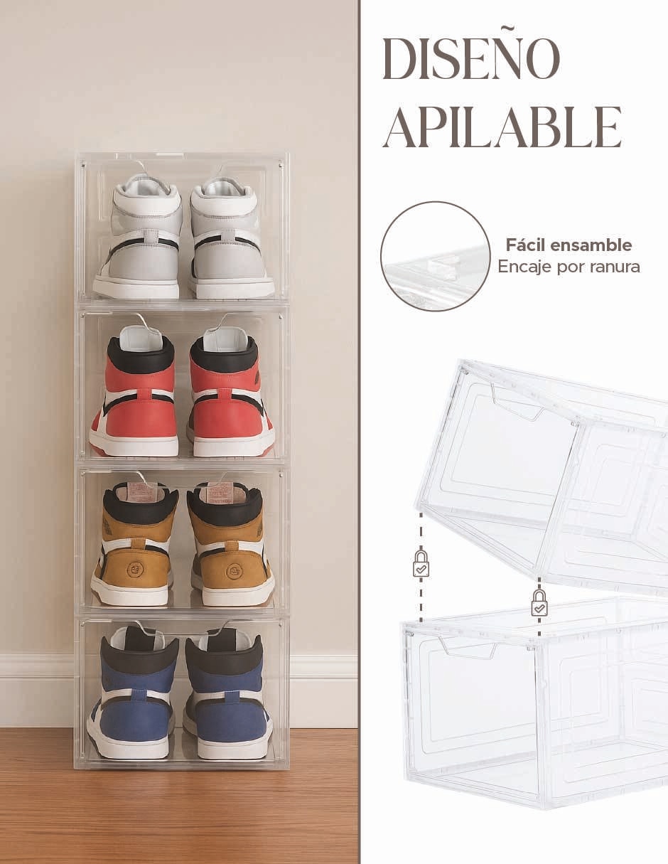 Zapatera armable Elly Prestige para 6 pares de zapatos