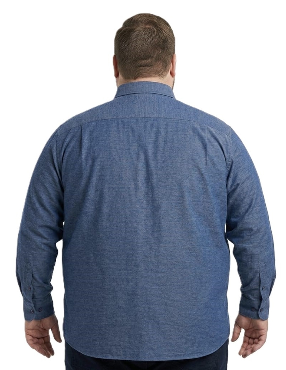 Camisa casual michel blanc manga larga para hombre