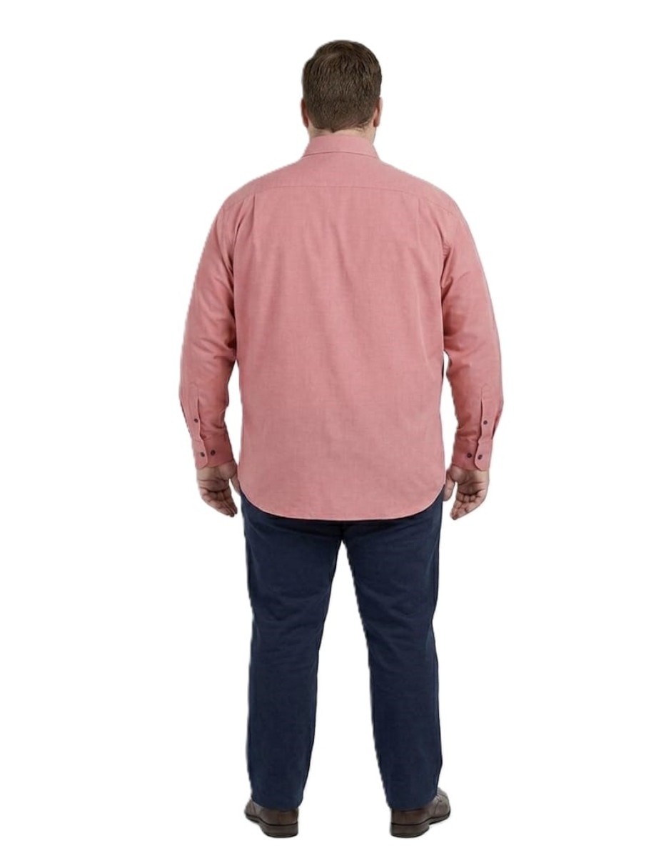 Camisa casual michel blanc manga larga para hombre