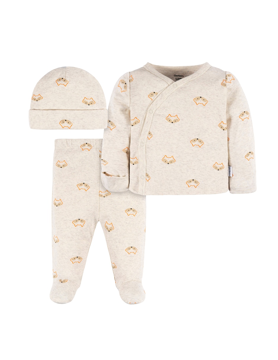 Conjunto Gerber de algodón para bebé