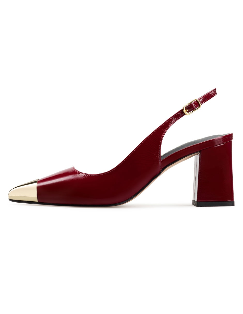 Zapatilla charol piel zapatillas davenia
