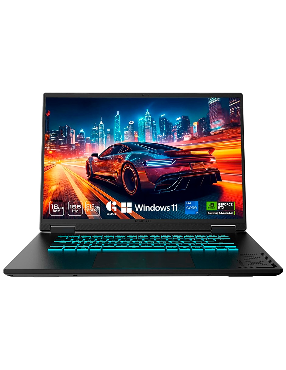 Laptop Gigabyte CTHI3LA893SH 16 pulgadas WUXGA Intel core i7 Nvidia Geforce RTX 5050 16 GB RAM 512 GB SSD