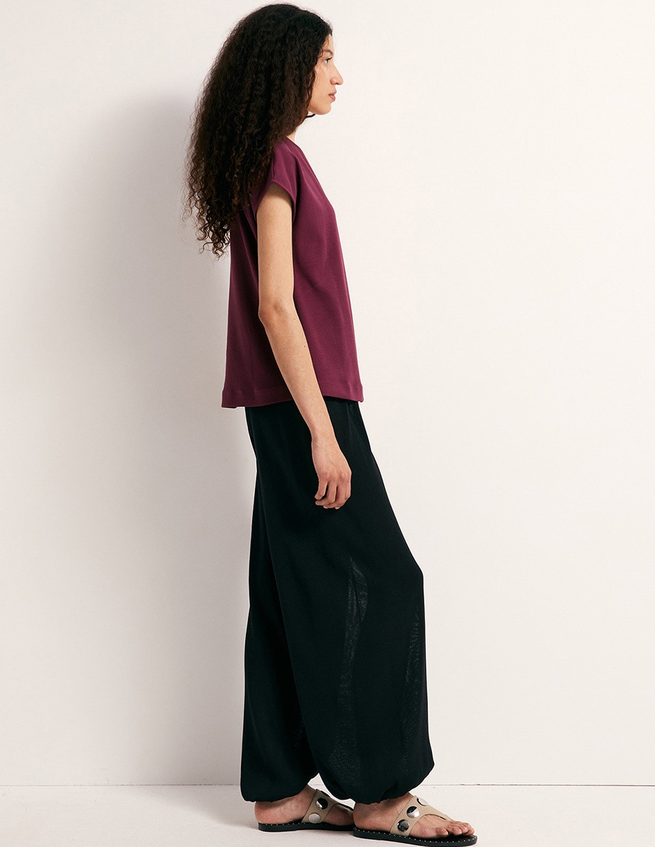 Playera cuello v para mujer 3