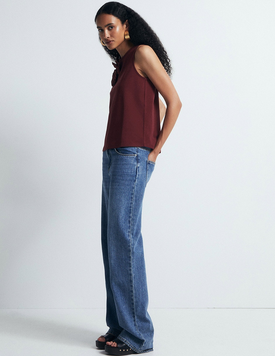 Playera cuello redondo para mujer 4