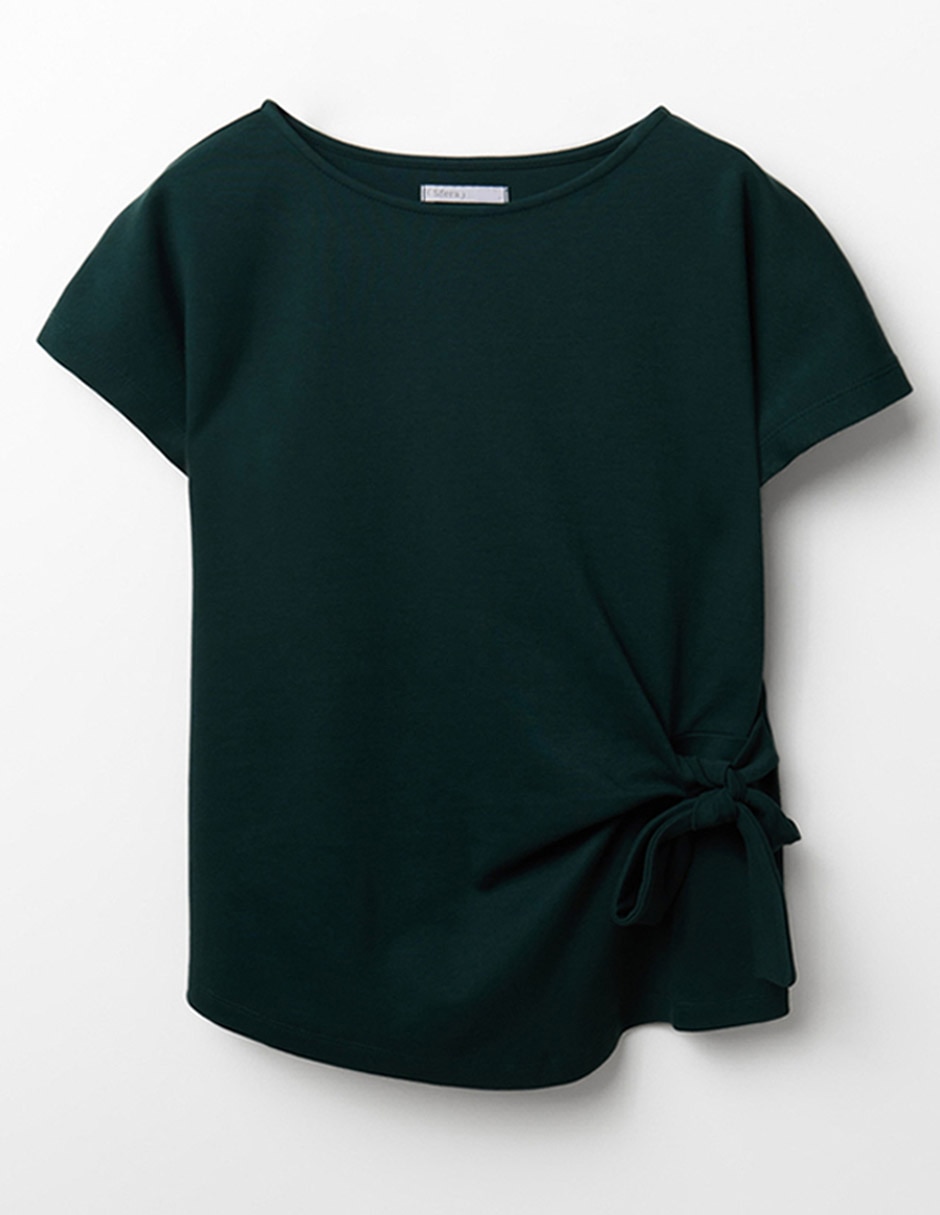 Playera manga corta cuello redondo para mujer 2