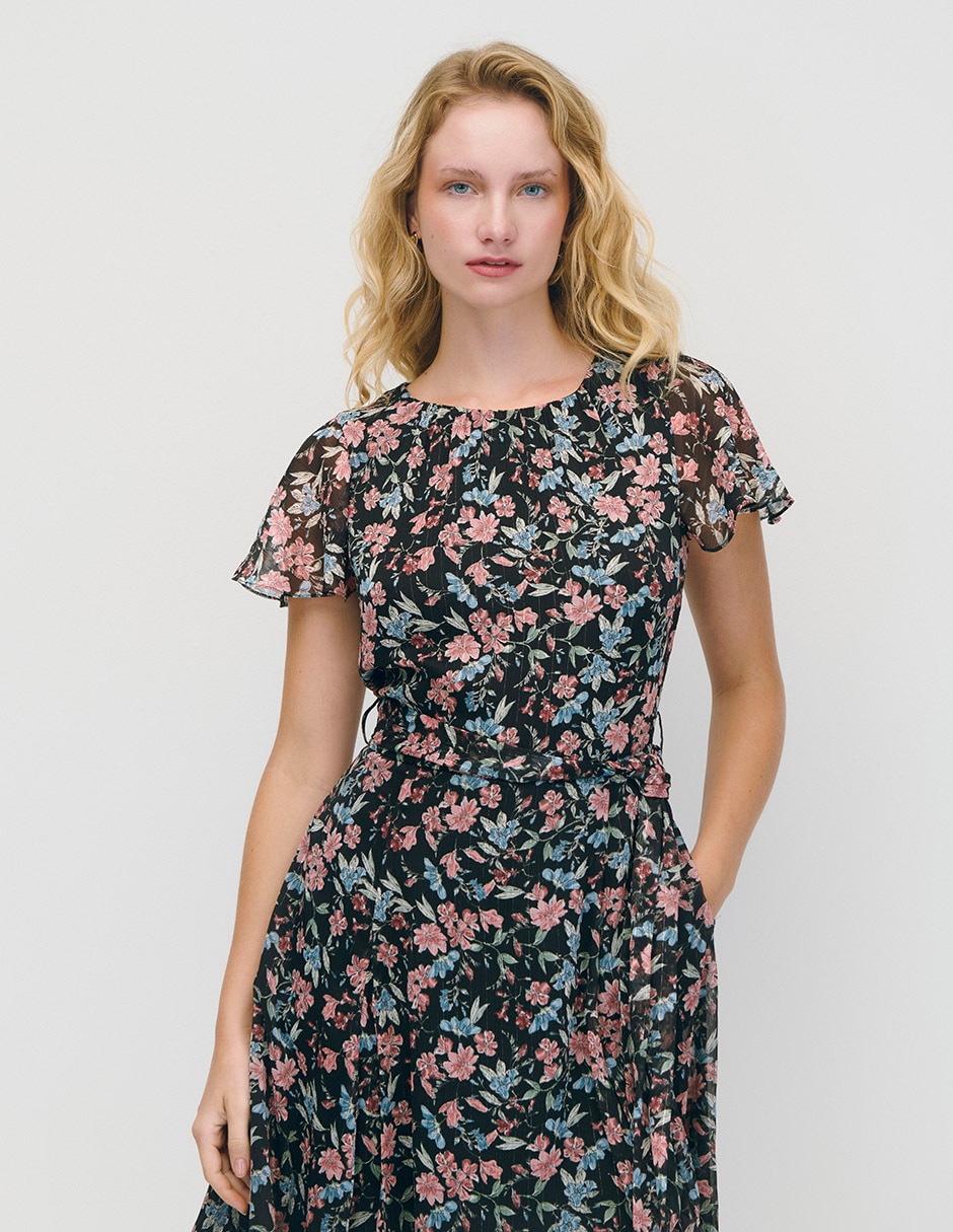 Vestido a la rodilla casual arian para mujer