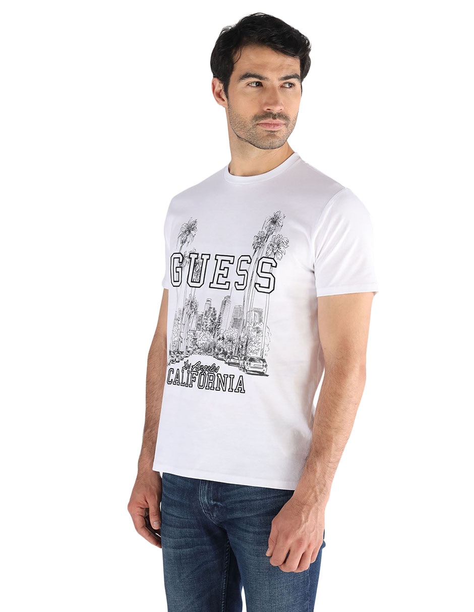 Playera logo cuello redondo para hombre