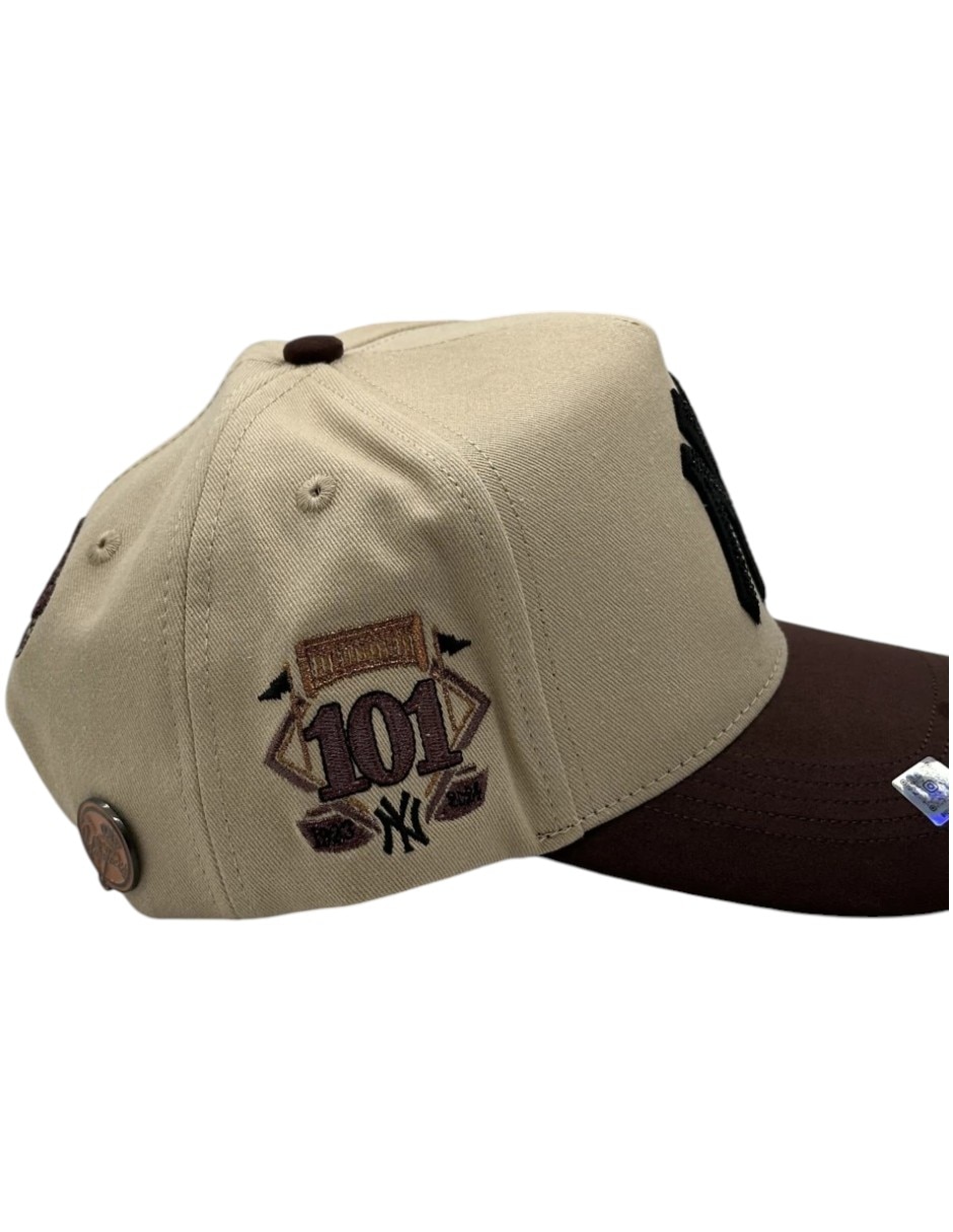 Gorra visera curva snapback casual Big Boss Kevin Hats NY tan para hombre