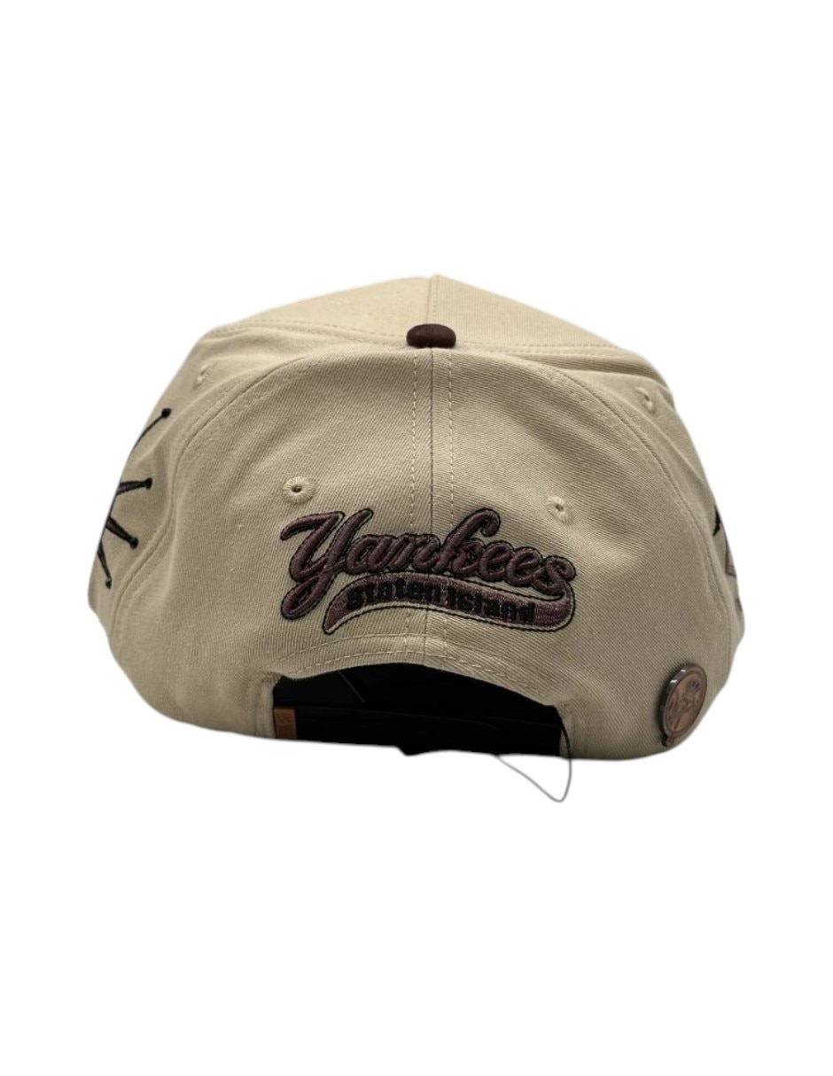 Gorra visera curva snapback casual Big Boss Kevin Hats NY tan para hombre