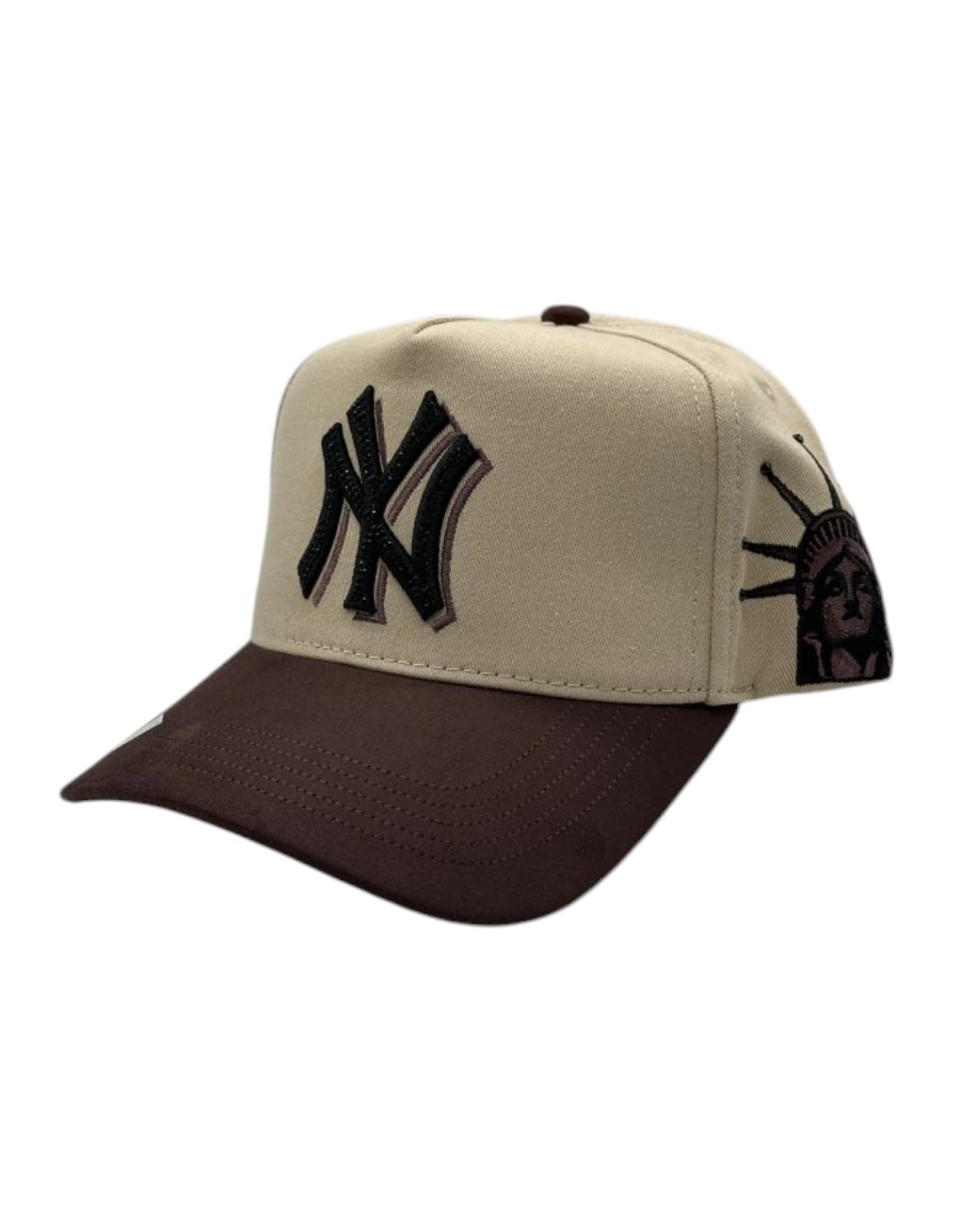 Gorra visera curva snapback casual Big Boss Kevin Hats NY tan para hombre
