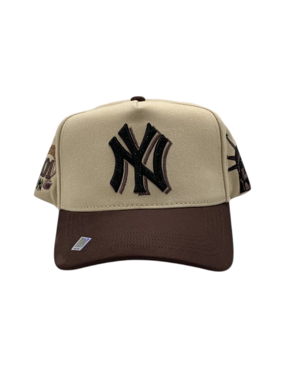Gorra visera curva snapback casual Big Boss Kevin Hats NY tan para hombre