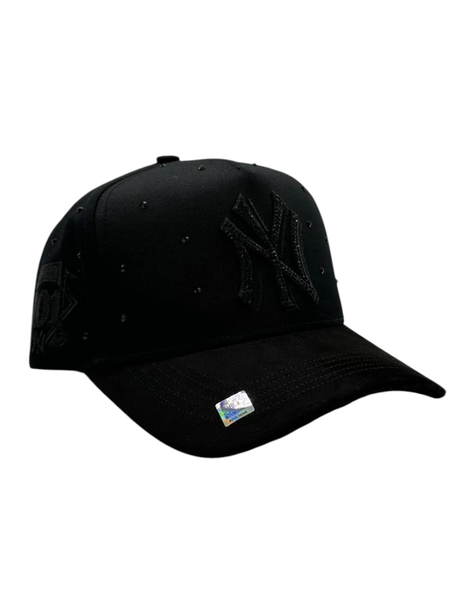 Gorra visera curva snapback casual kevin hats full black para hombre 2