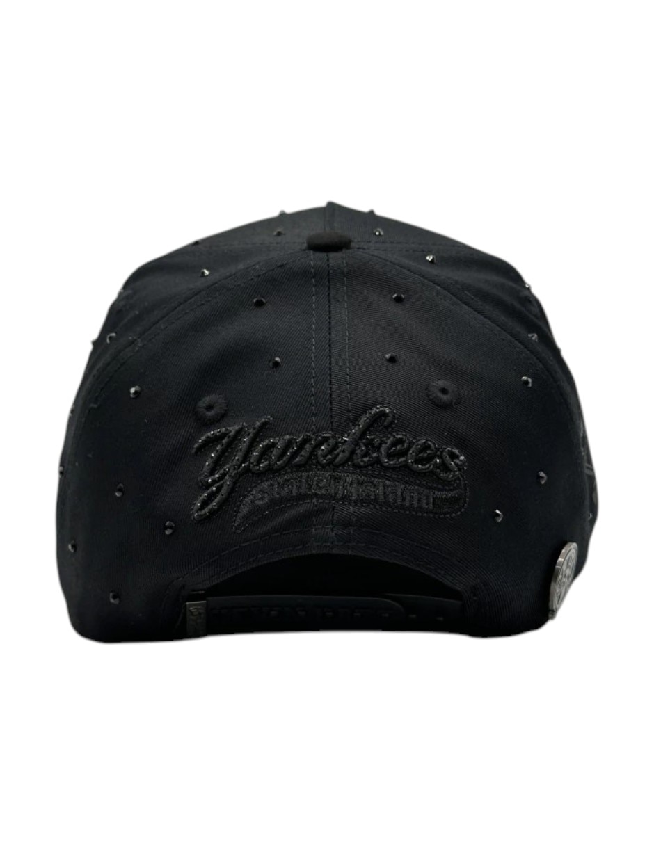 Gorra visera curva snapback casual kevin hats full black para hombre 3