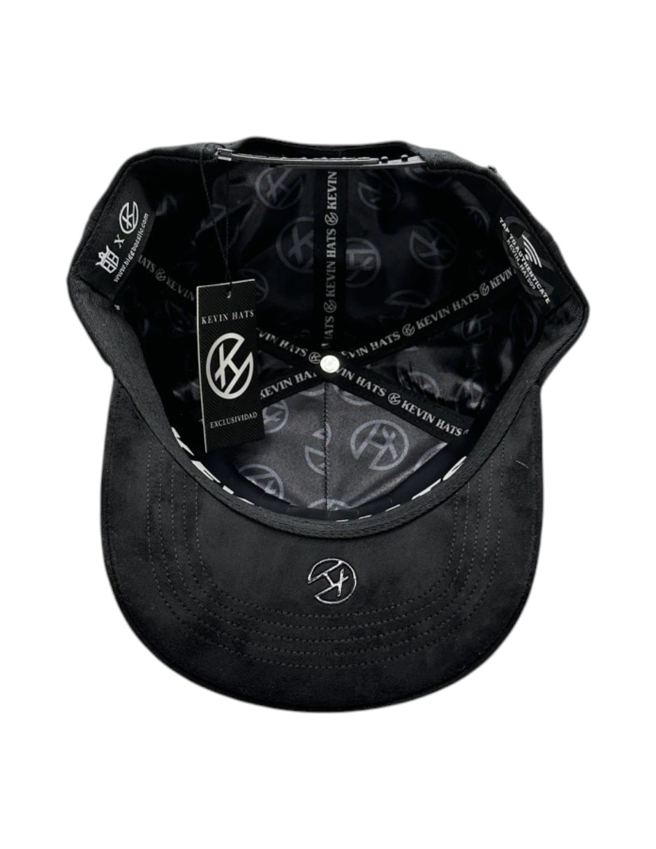 Gorra visera curva snapback casual kevin hats full black para hombre 4