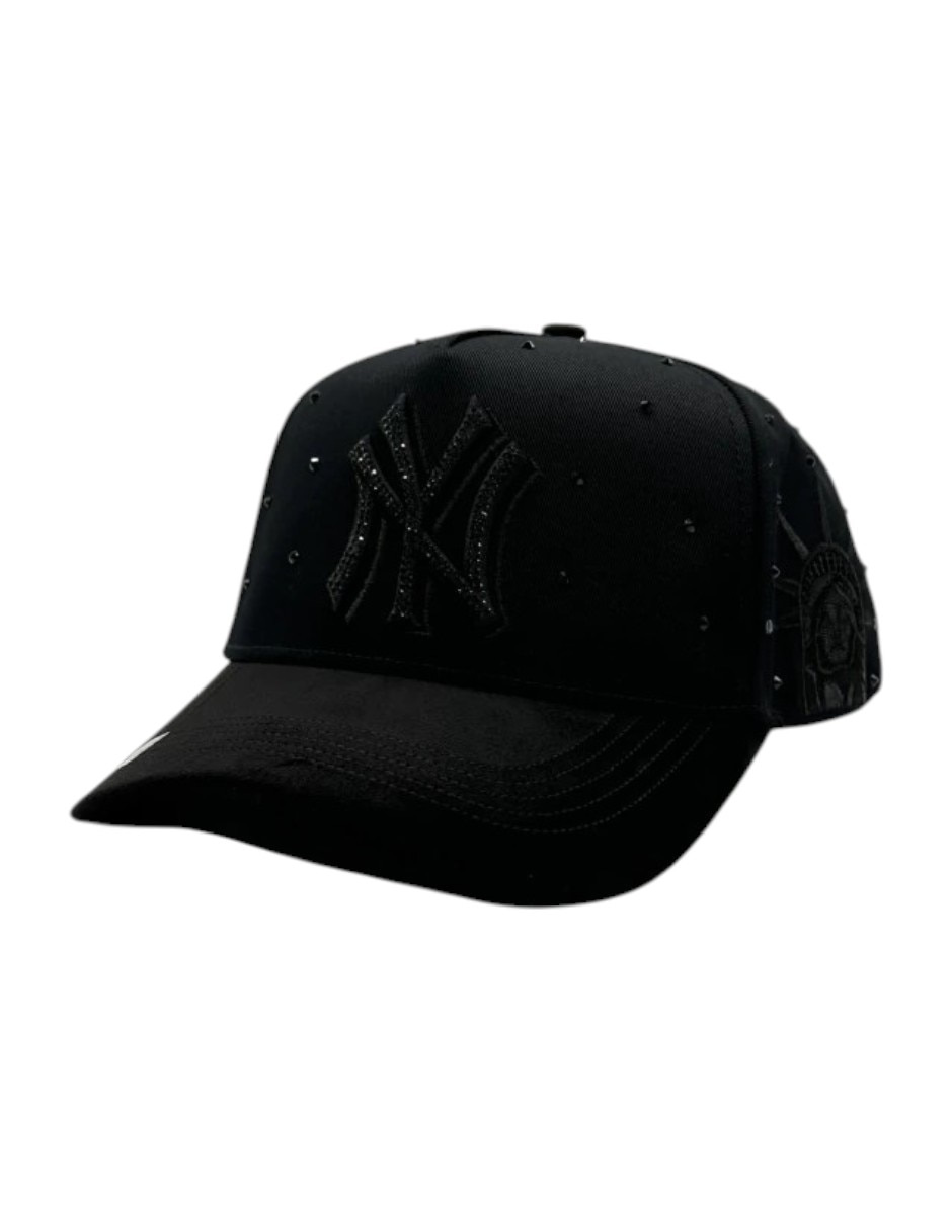 Gorra visera curva snapback casual kevin hats full black para hombre 5