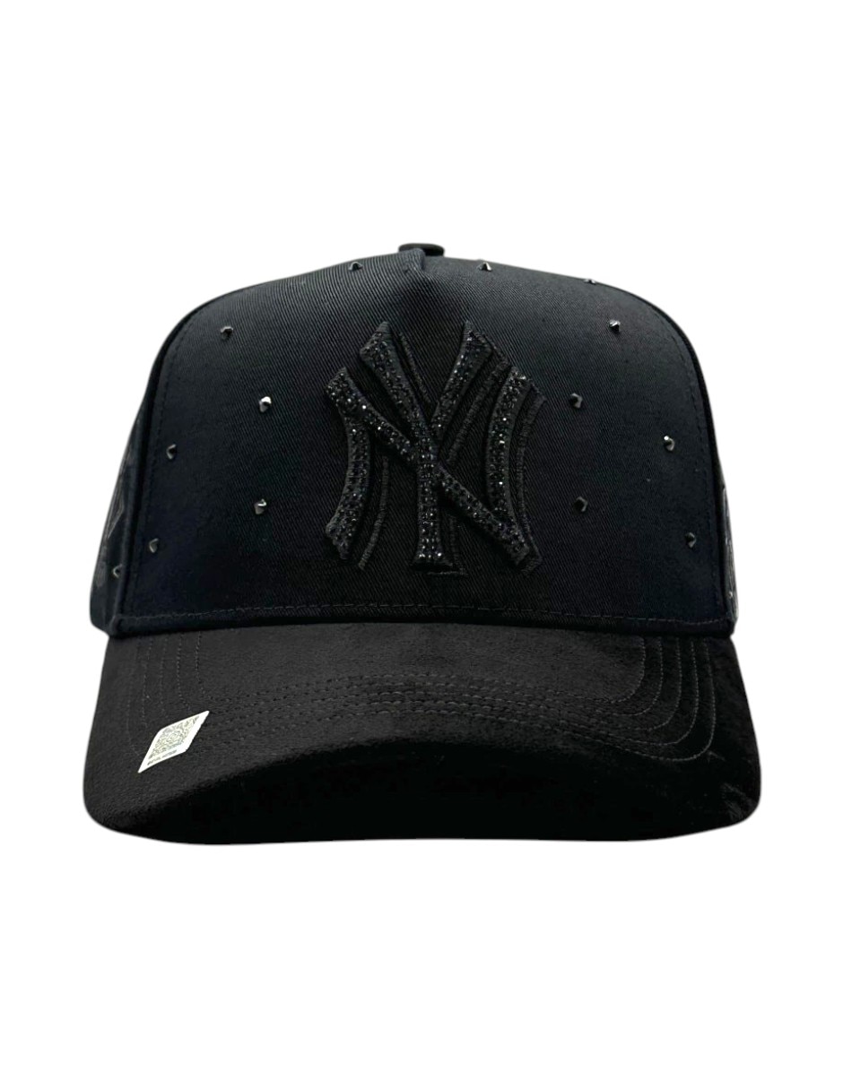 Gorra visera curva snapback casual kevin hats full black para hombre