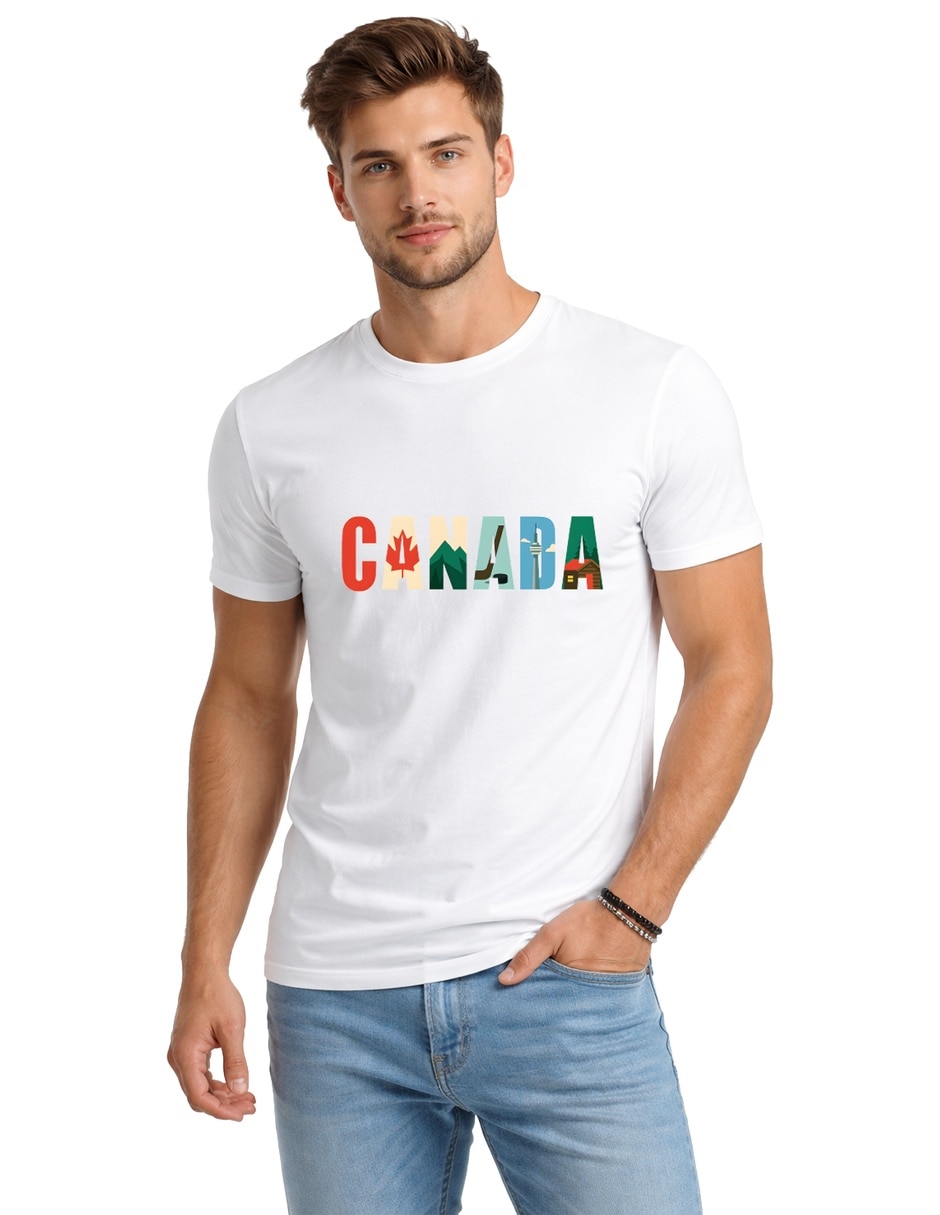 Playera cuello redondo para hombre