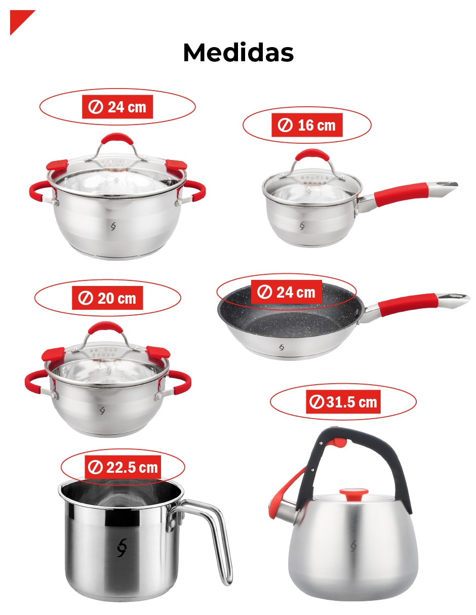 Batería de cocina bcps07 9