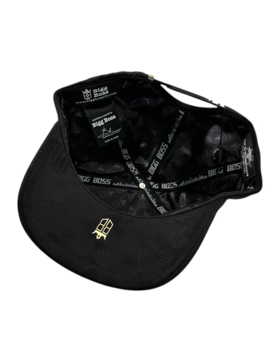 Gorra visera curva snapback casual Big Boss Cruz Black Gold para hombre