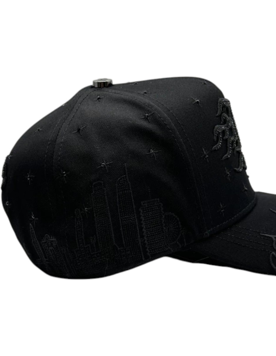 Gorra visera curva snapback casual Big Boss La Flame Black Klan para hombre