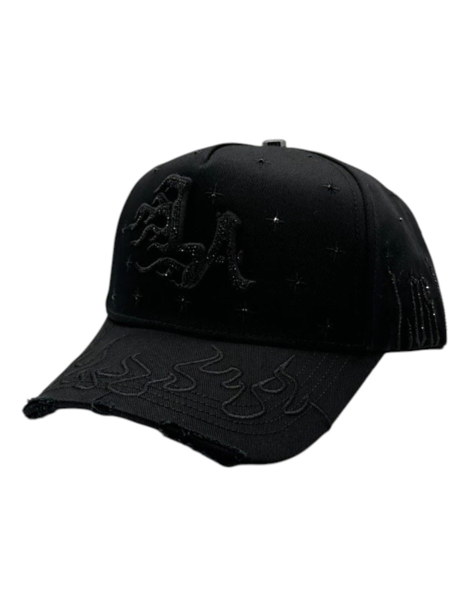 Gorra visera curva snapback casual Big Boss La Flame Black Klan para hombre