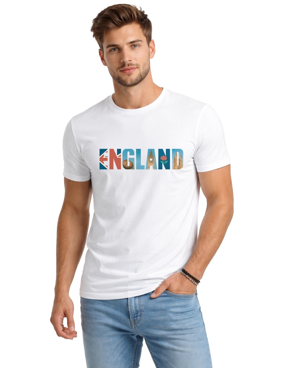 Playera cuello redondo para hombre