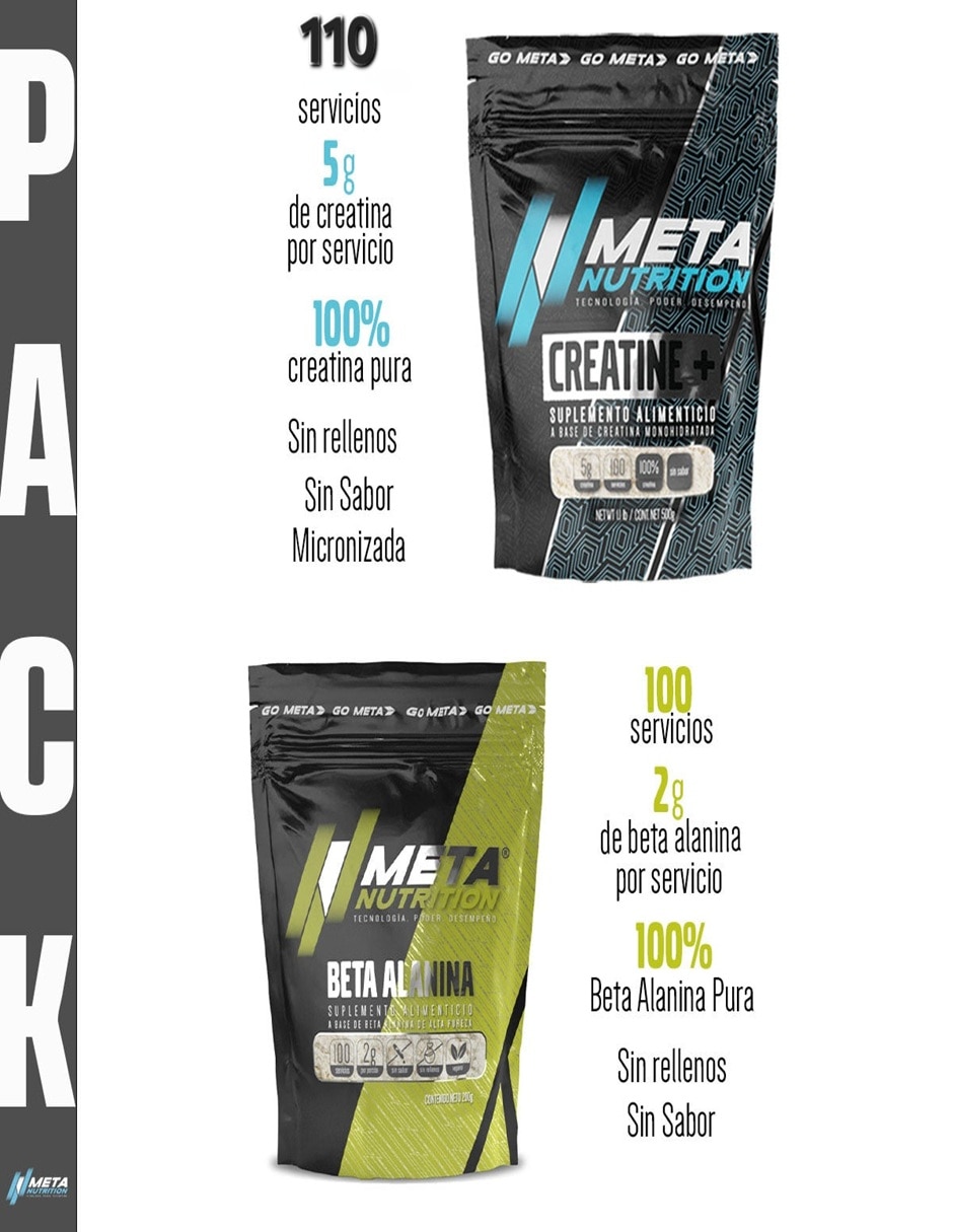 Kit de suplementos alimenticios con creatina + vitaminas y aminoácidos 3