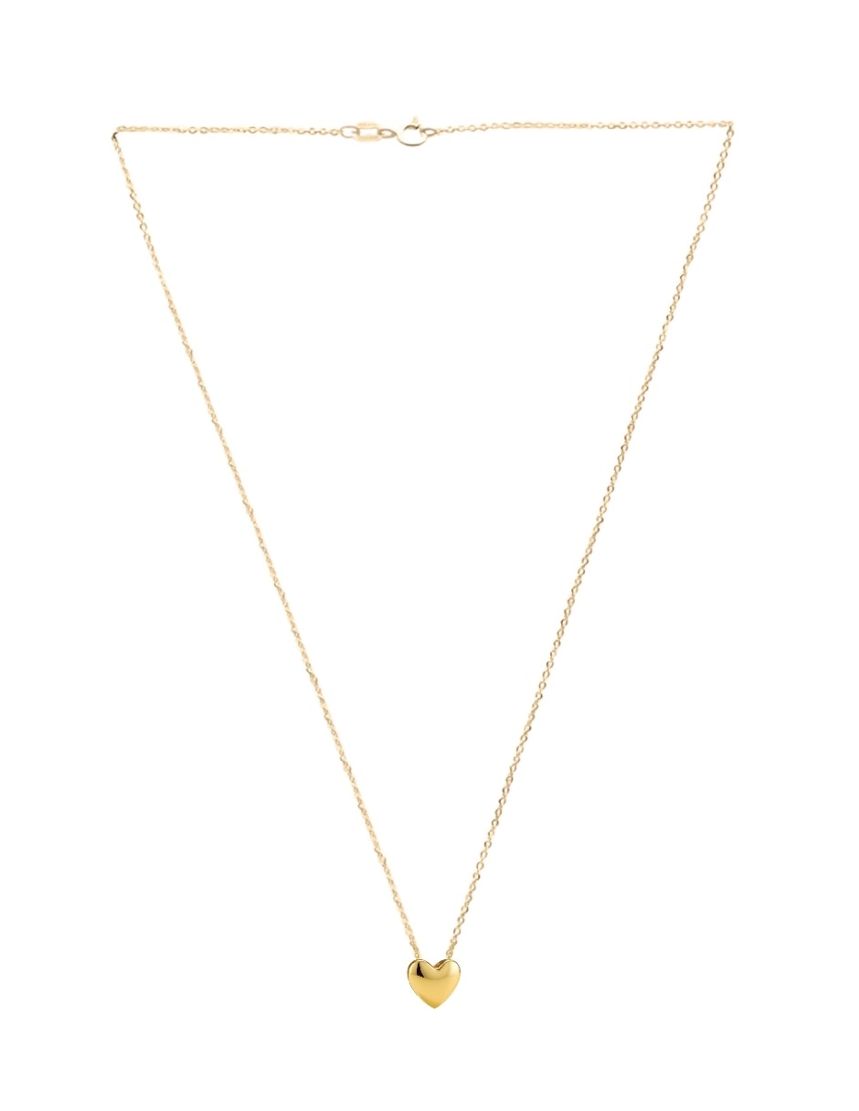 Collar de corazón Zvezda Aurore con acabado chapa de oro 18 K