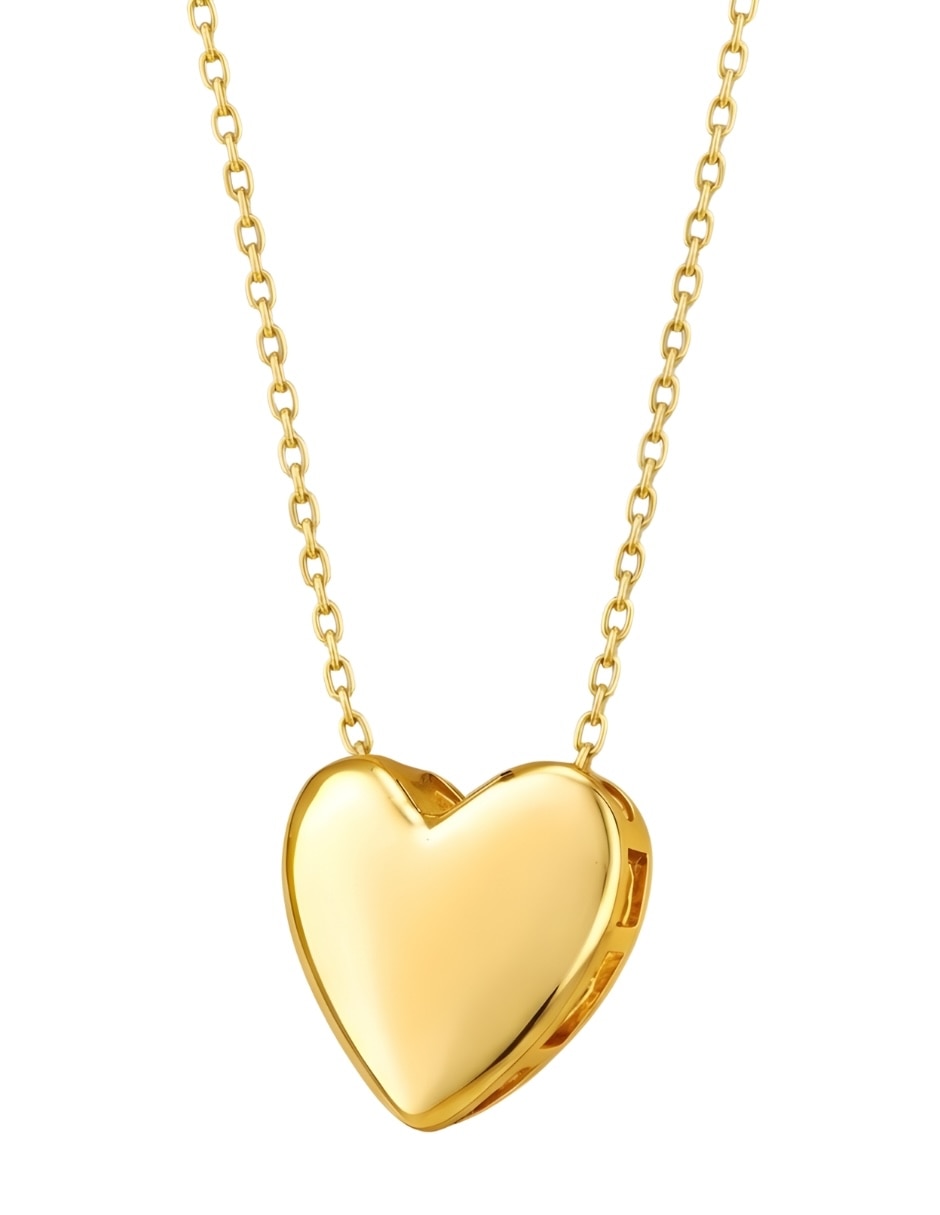 Collar de corazón Zvezda Aurore con acabado chapa de oro 18 K