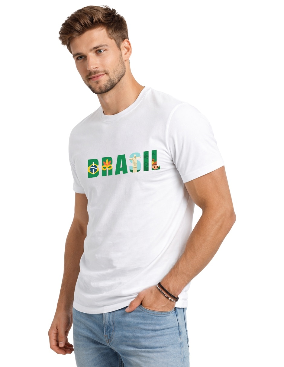 Playera cuello redondo para hombre 4