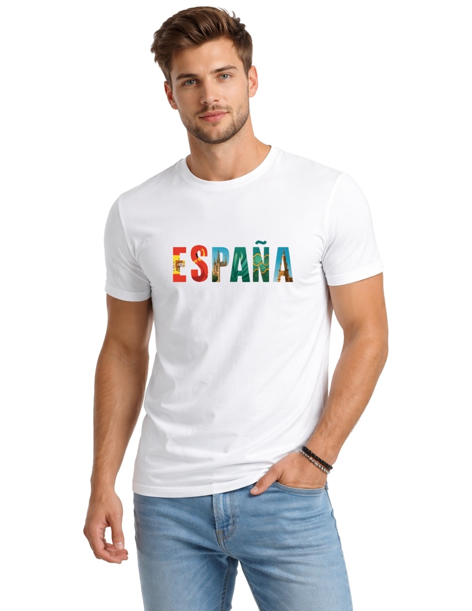 Playera cuello redondo para hombre