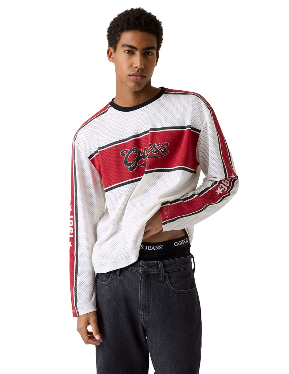 Playera Guess Boxy cuello redondo para hombre