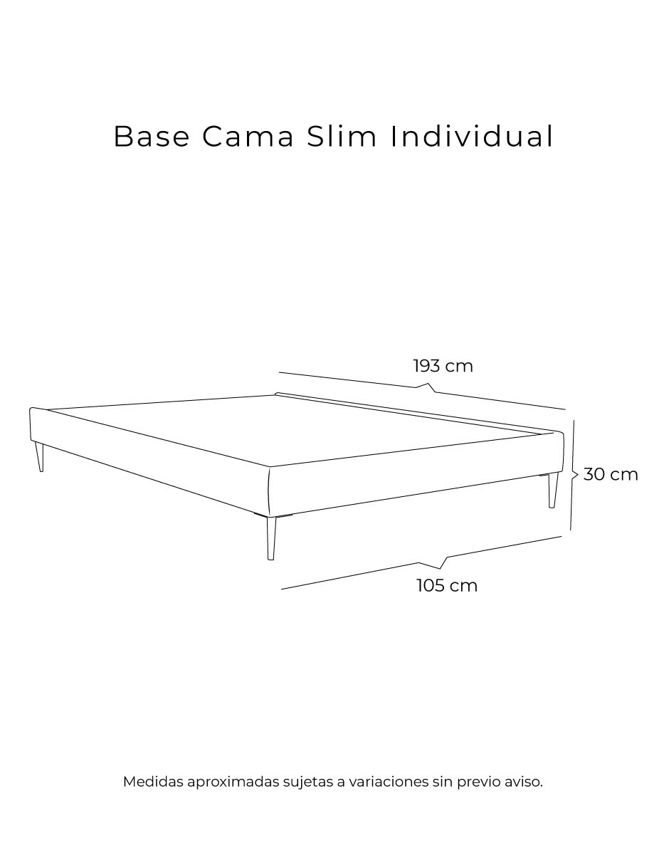 Base para cama armable Dicasa de madera pino